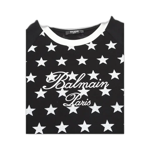 Balmain Kids Star-Printed Crewneck T-Shirt