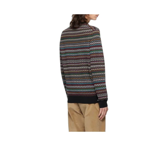 Pattern-Intarsia Knitted Jumper