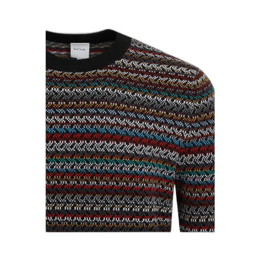 Pattern-Intarsia Knitted Jumper