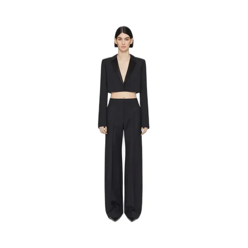 Pressed-Crease Tailored Trousers