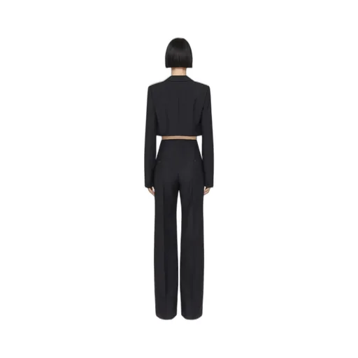 Pressed-Crease Tailored Trousers