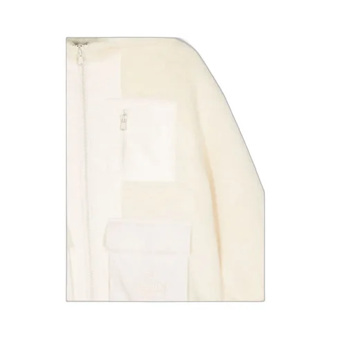 Fendi Kids Hooded Zip-Up Fleece Jacket
