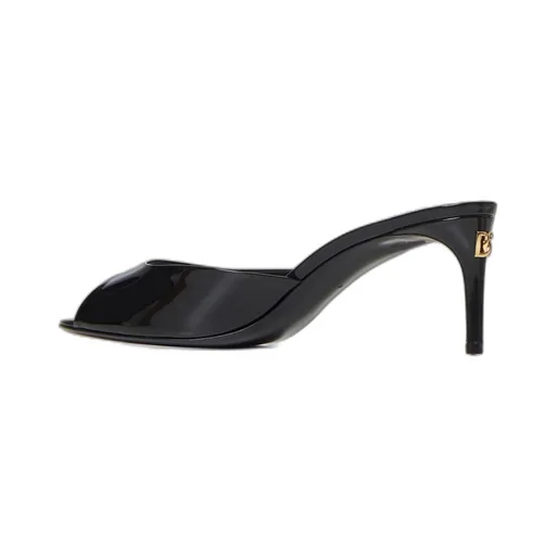 Dolce & Gabbana Logo Plaque Slip-On Mules