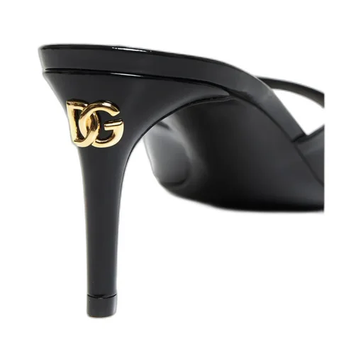 Dolce & Gabbana Logo Plaque Slip-On Mules