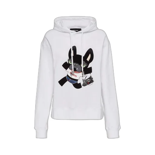 Dsquared2 Drawstring Graphic Printed Hoodie