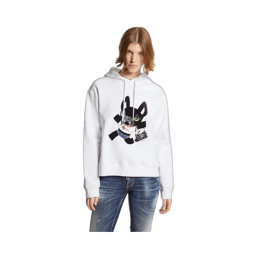 Dsquared2 Drawstring Graphic Printed Hoodie