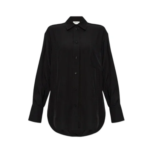 Monogram-Pattern Button-Down Shirt