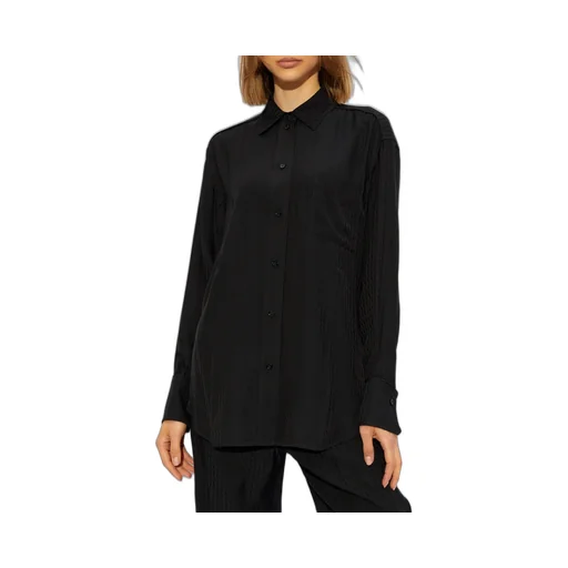Monogram-Pattern Button-Down Shirt