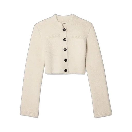 Khaite Ello Buttoned Cropped Jacket
