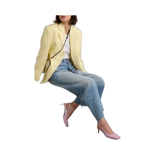 Square-Headed High-Heeled Sandals