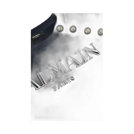 Balmain Kids Logo Printed Crewneck Sweatshirt