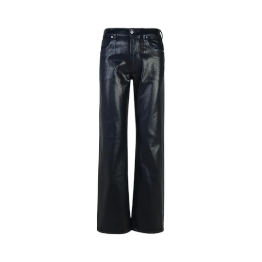 7 For All Mankind Coated Straight-Leg Jeans