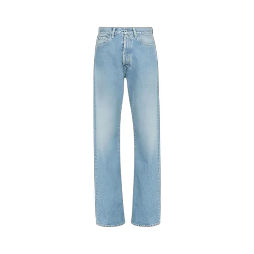 Turn-Up Straight-Leg Jeans