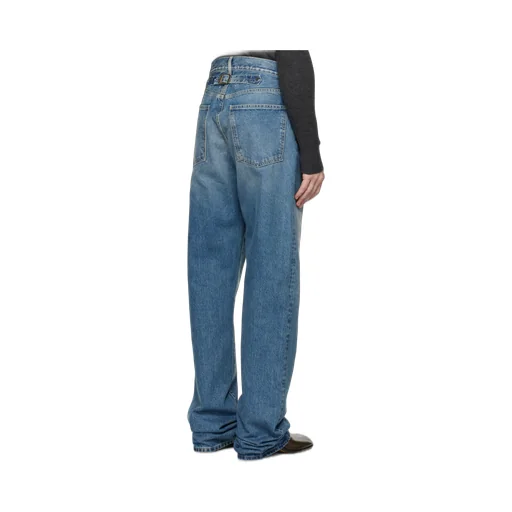 Turn-Up Straight-Leg Jeans