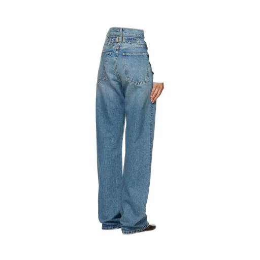 Turn-Up Straight-Leg Jeans