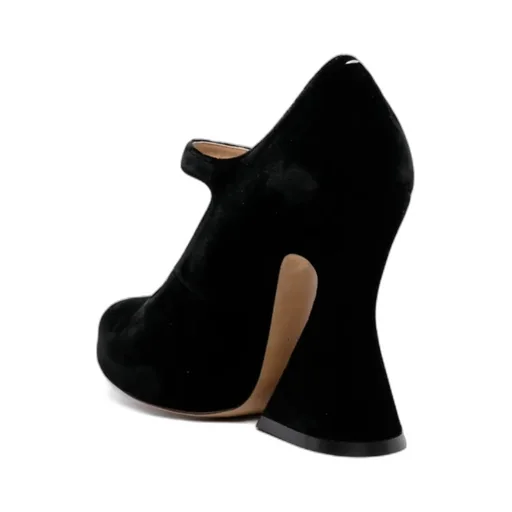 125Mm Velvet Peep-Toe Sandals