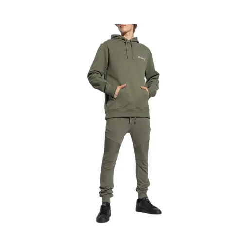 Balmain Logo Embroidered Drawstring Hoodie