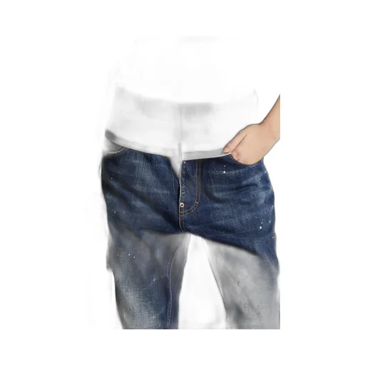 Dsquared2 Paint Splatter-Detailed Distressed Denim Jeans