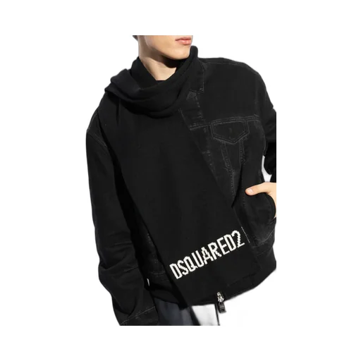 Dsquared2 Logo-Intarsia Scarf