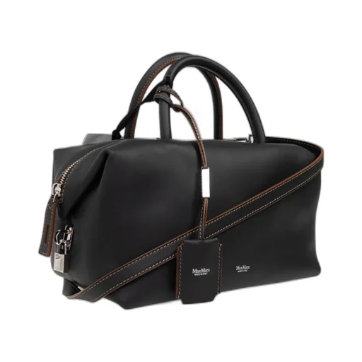 Max Mara Logo Printed Top Handle Bag