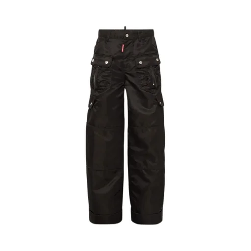 Satin Cargo Trousers