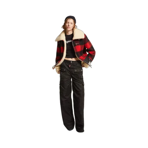 Satin Cargo Trousers