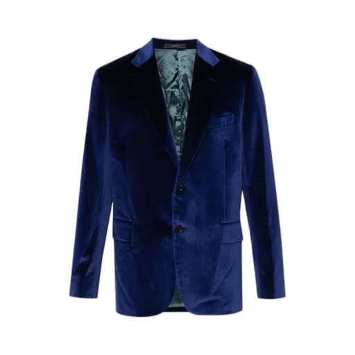 Single-Breasted Velvet Blazer