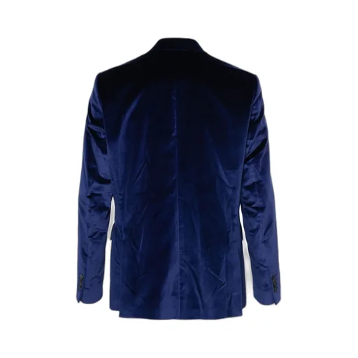 Single-Breasted Velvet Blazer