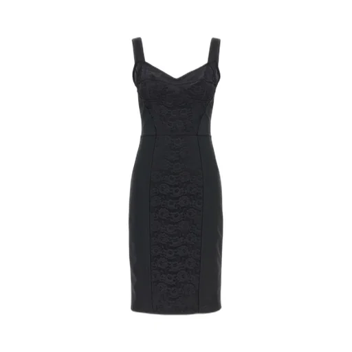 Dolce & Gabbana Lace Detailed Midi Corsetry Dress