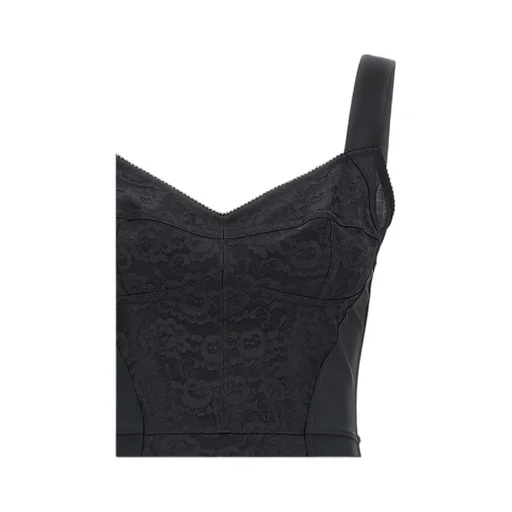 Dolce & Gabbana Lace Detailed Midi Corsetry Dress