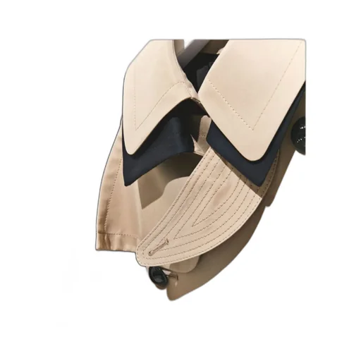 Sacai Two-Toned Double Breasted Belted Trench Coat