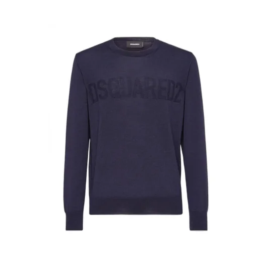 Dsquared2 Logo-Intarsia Crewneck Knitted Jumper
