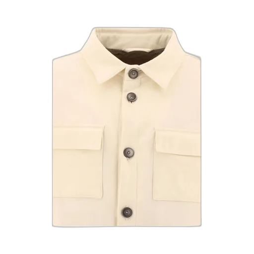 Herno Long Sleeved Buttoned Shirt Jacket