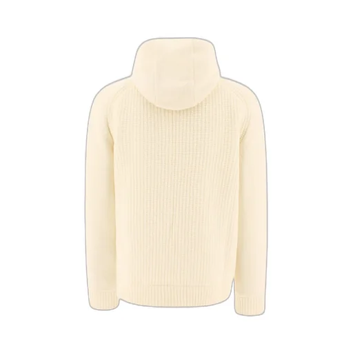 Herno Ribbed-Knit Zipped Hooded Drawstring Reversibile Jacket