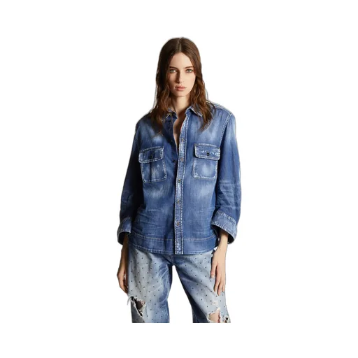 Dsquared2 Buttoned Denim Shirt