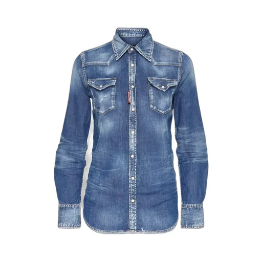 Dsquared2 Buttoned Denim Shirt