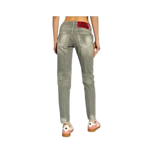 Dsquared2 Distressed Straight-Leg Jeans