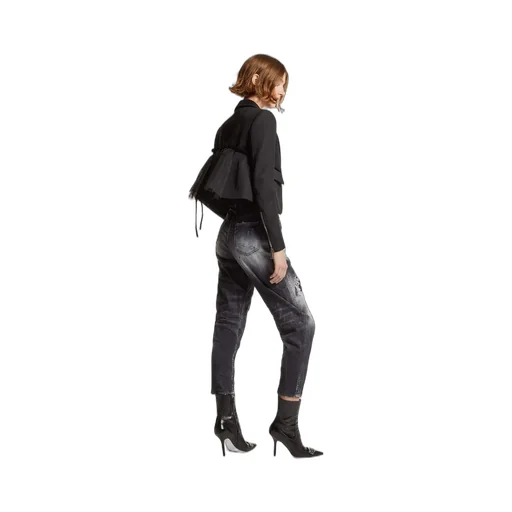 Dsquared2 Distressed Straight-Leg Jeans