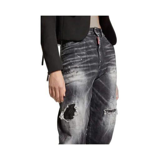 Dsquared2 Distressed Straight-Leg Jeans