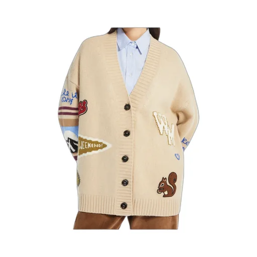 Weekend Max Mara Buttoned V-Neck Cardigan