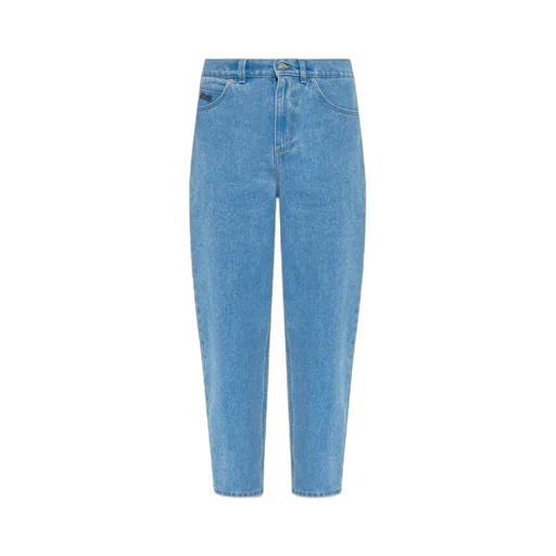 Marni Logo Embroidered Loose Fit Jeans