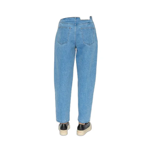 Marni Logo Embroidered Loose Fit Jeans