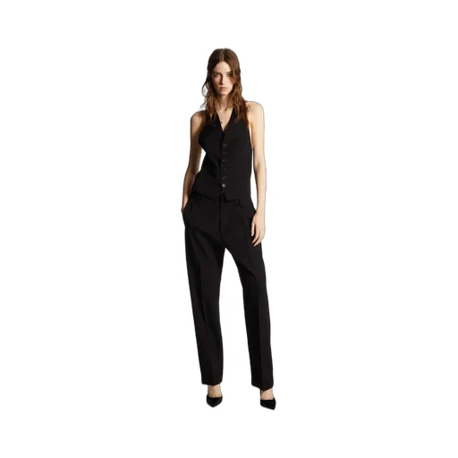 Dsquared2 Mid-Rise Straight-Leg Tailored Trousers