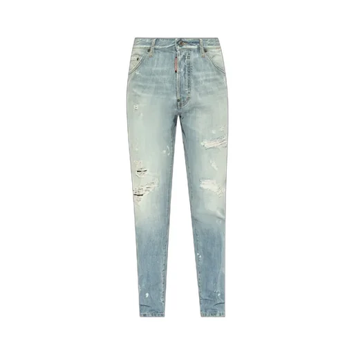 Dsquared2 Distressed Straight-Leg Jeans