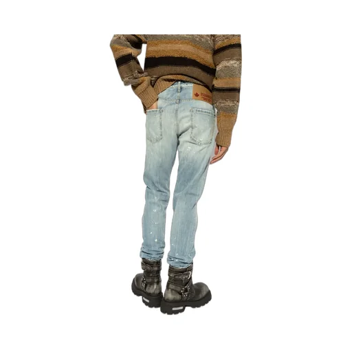 Dsquared2 Distressed Straight-Leg Jeans