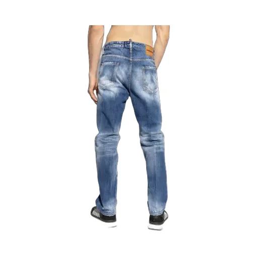 Dsquared2 Distressed Straight-Leg Jeans