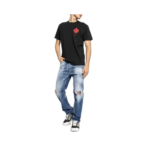 Dsquared2 Distressed Straight-Leg Jeans