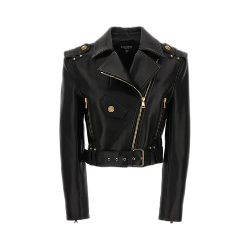 Balmain Biker Belted Jacket