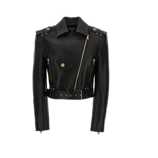 Balmain Biker Belted Jacket