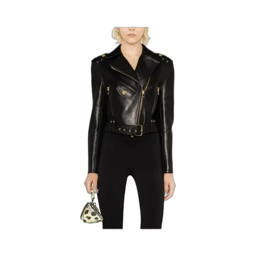 Balmain Biker Belted Jacket